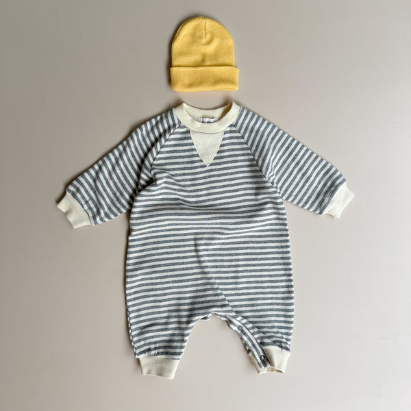 Bebe striped sweater onesie - Gray