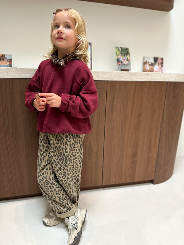 Rafa baggy jeans - Leopard print