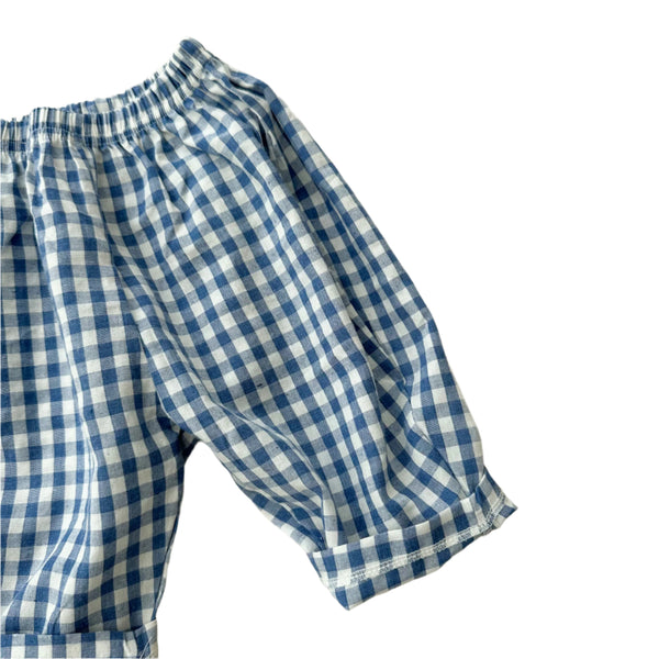Lala check pants - Blue