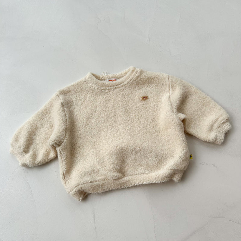 Super soft bouclé sweater - Light beige