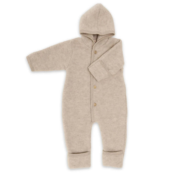 Wool fleece overall - Sand melange