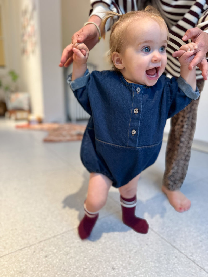 Bebe denim onesie - Dark blue