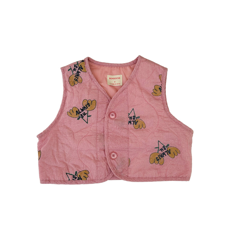 BN quilted flower vest - Pink