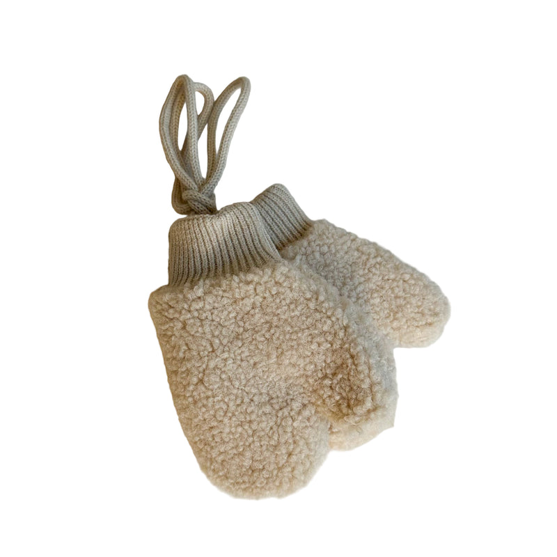 Teddy mittens - Beige
