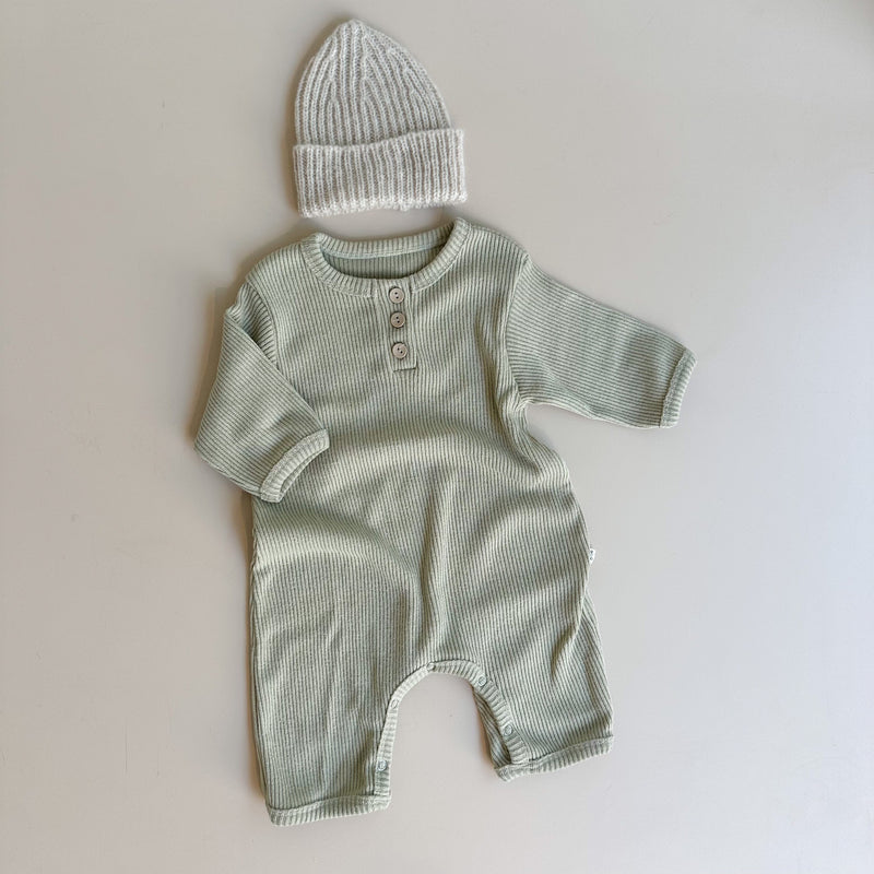 Basic rib onesie - Sage