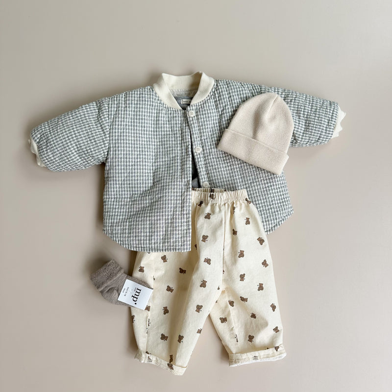 Mini bear baggy pants - Cream