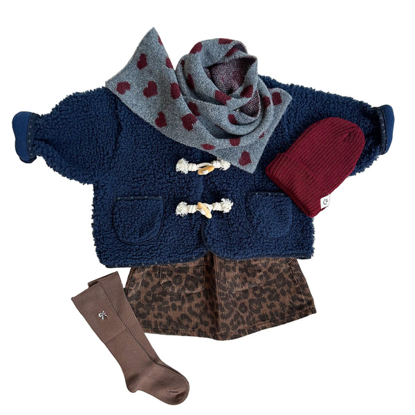 Teddy duffel coat - Navy