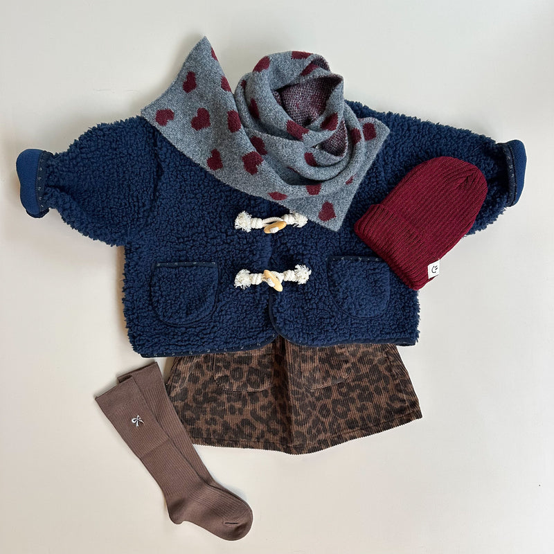 Lola leopard corduroy skirt - Brown