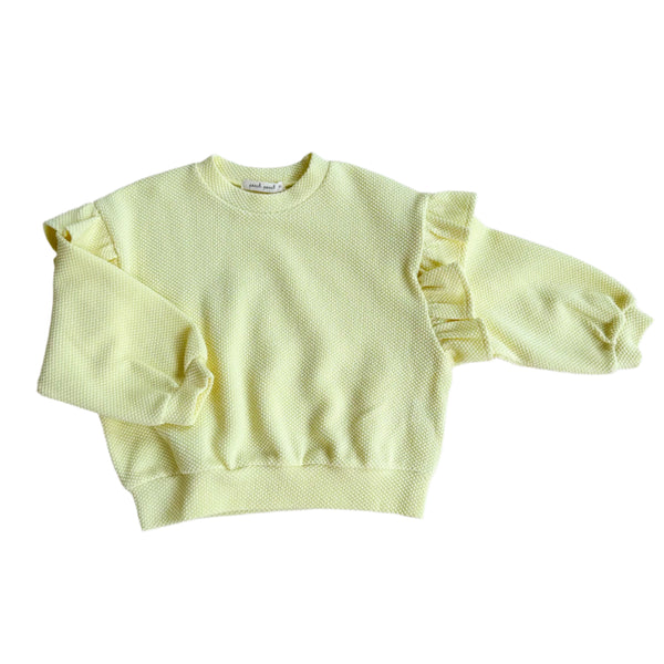 Frill sweater - Vanilla lemon