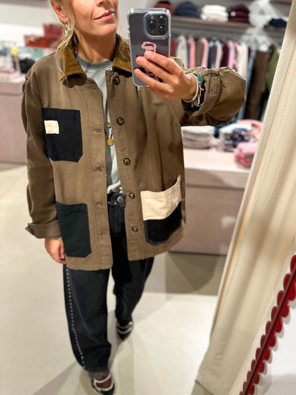Vivian pocket worker jacket - Army green