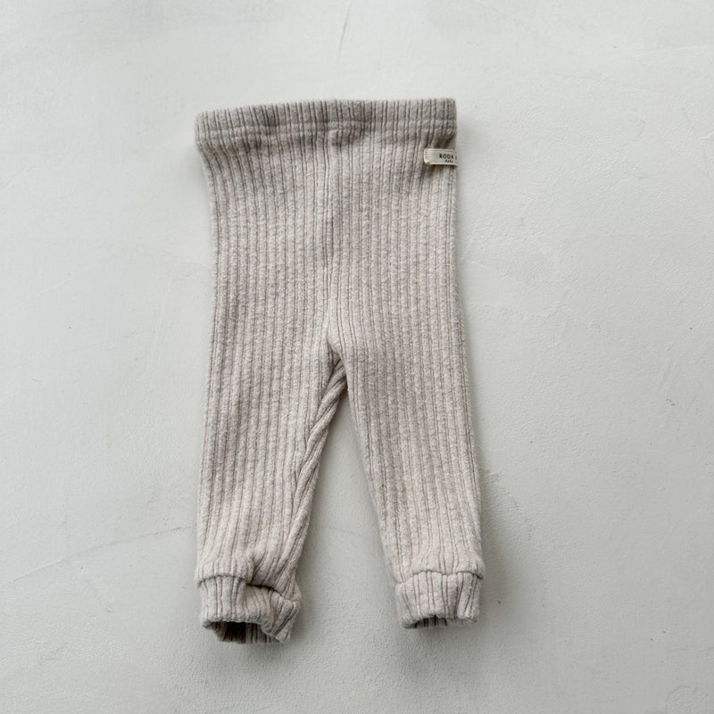 Bebe chunky rib leggings - Oatmeal