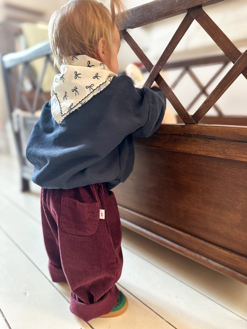 Roco corduroy chino pants - Burgundy