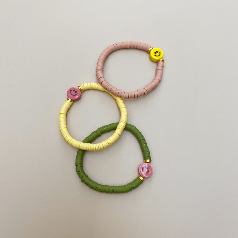 Smiley bracelet  - Khaki