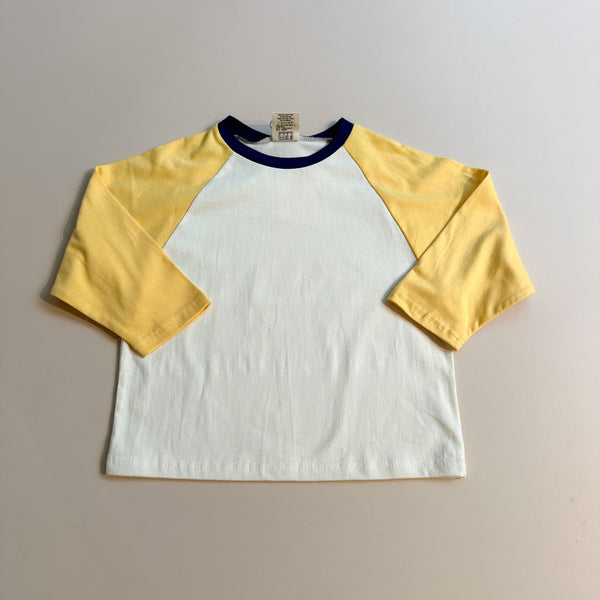 Raglan tee - Washed yellow