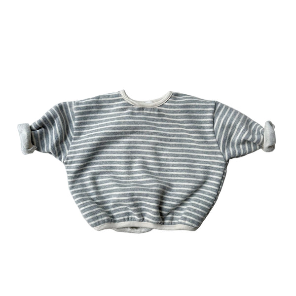 Bebe gigi stripes sweatshirt - Grey melange