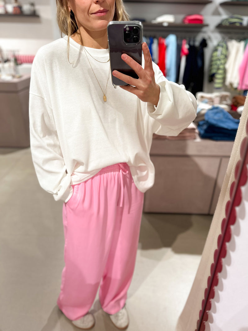 Unyl wide pants - Bubblegum