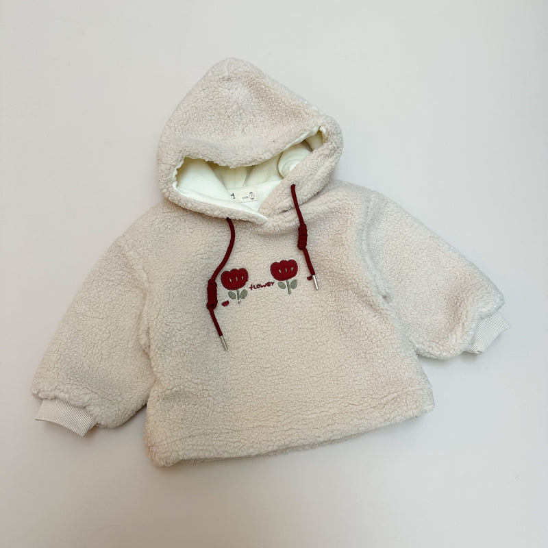 Teddy hoodie jumper - Cream