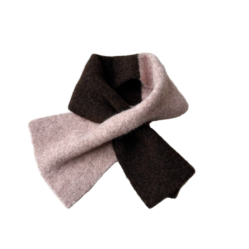 Soft bicolor scarf - Nude