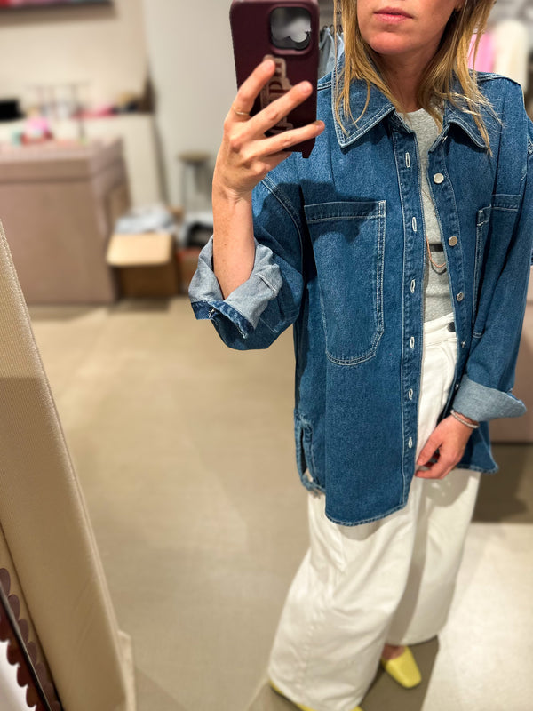 Mike denim overshirt - Blue