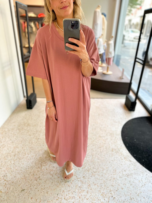 Oversized tee dress - Terracotta