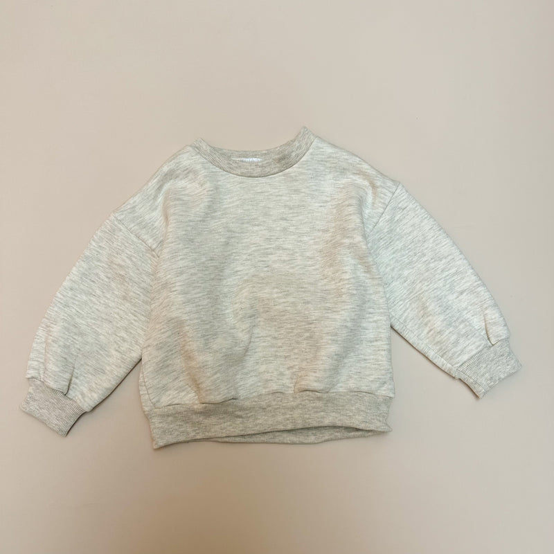 Basic fleeced sweater - Oatmeal