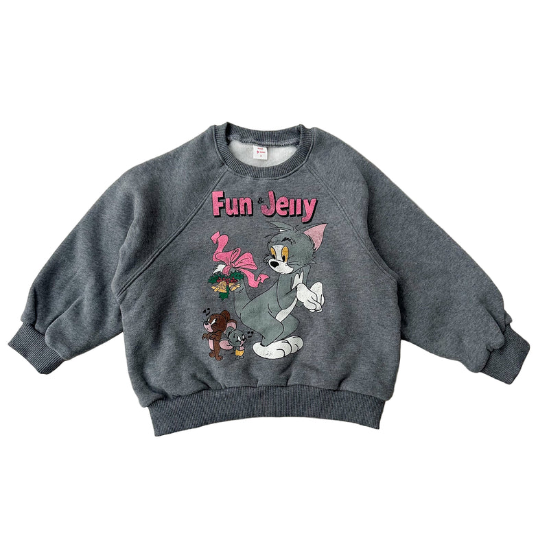 T&J fleeced raglan sweatshirt - Grey melange