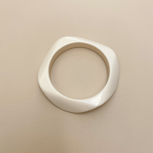 Geometric statement bracelet - Ivory