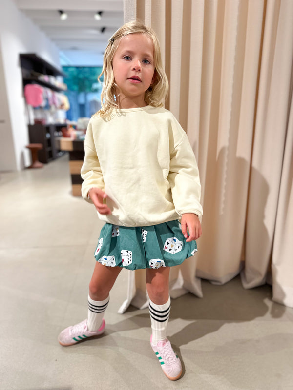 Heart dice balloon skirt - Vintage green