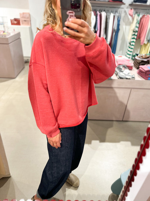 Victoire sweatshirt - Brick red