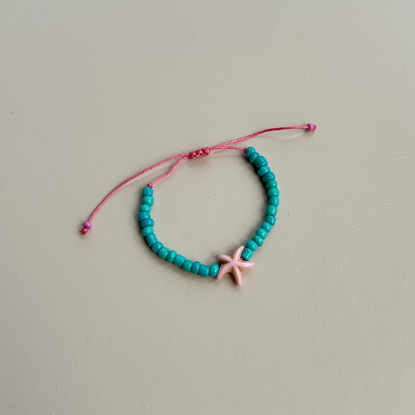 Starfish bracelet - Blue/pink