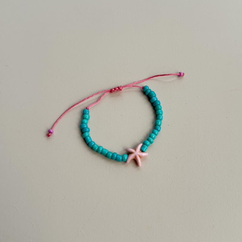 Starfish bracelet - Blue/pink