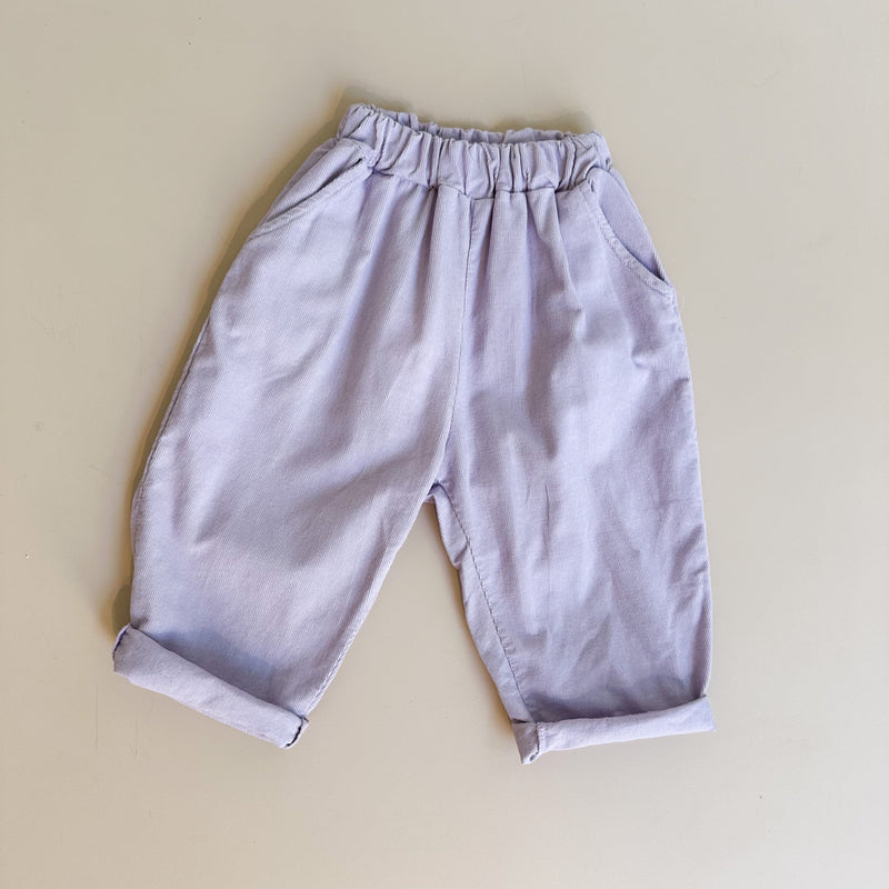 Baggy corduroy pants - Lilac