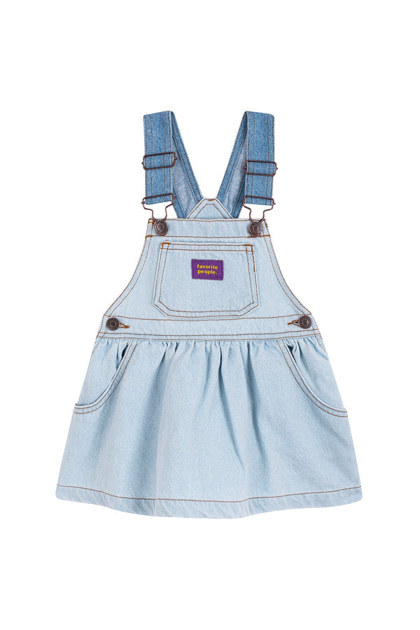 VHS skirt overalls - Light denim