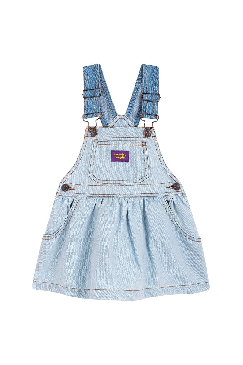 VHS skirt overalls - Light denim