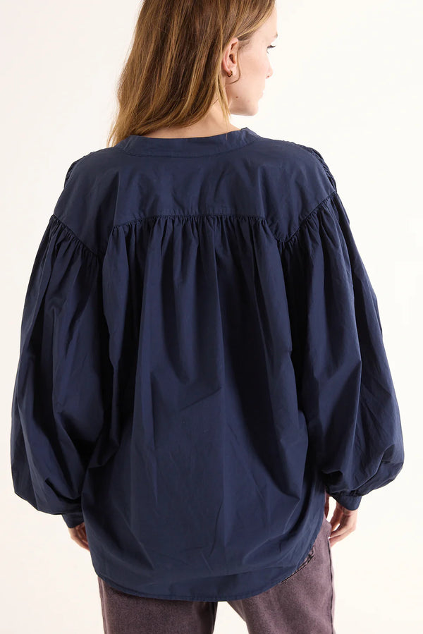 Gianni cotton blouse - Navy