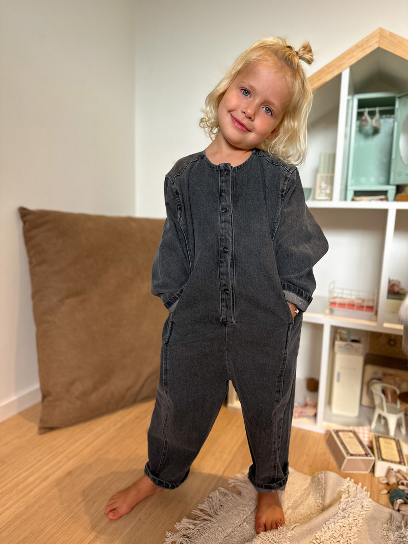 Denim jumpsuit - Washed grey