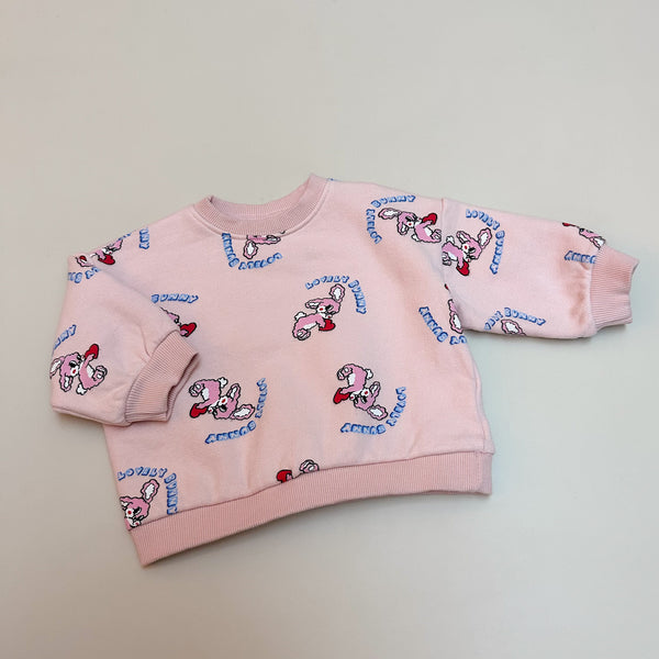 Bunny fleeced sweater - Pink
