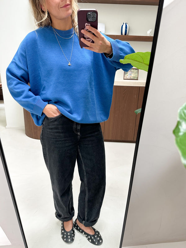 Margot knitted sweater - blue