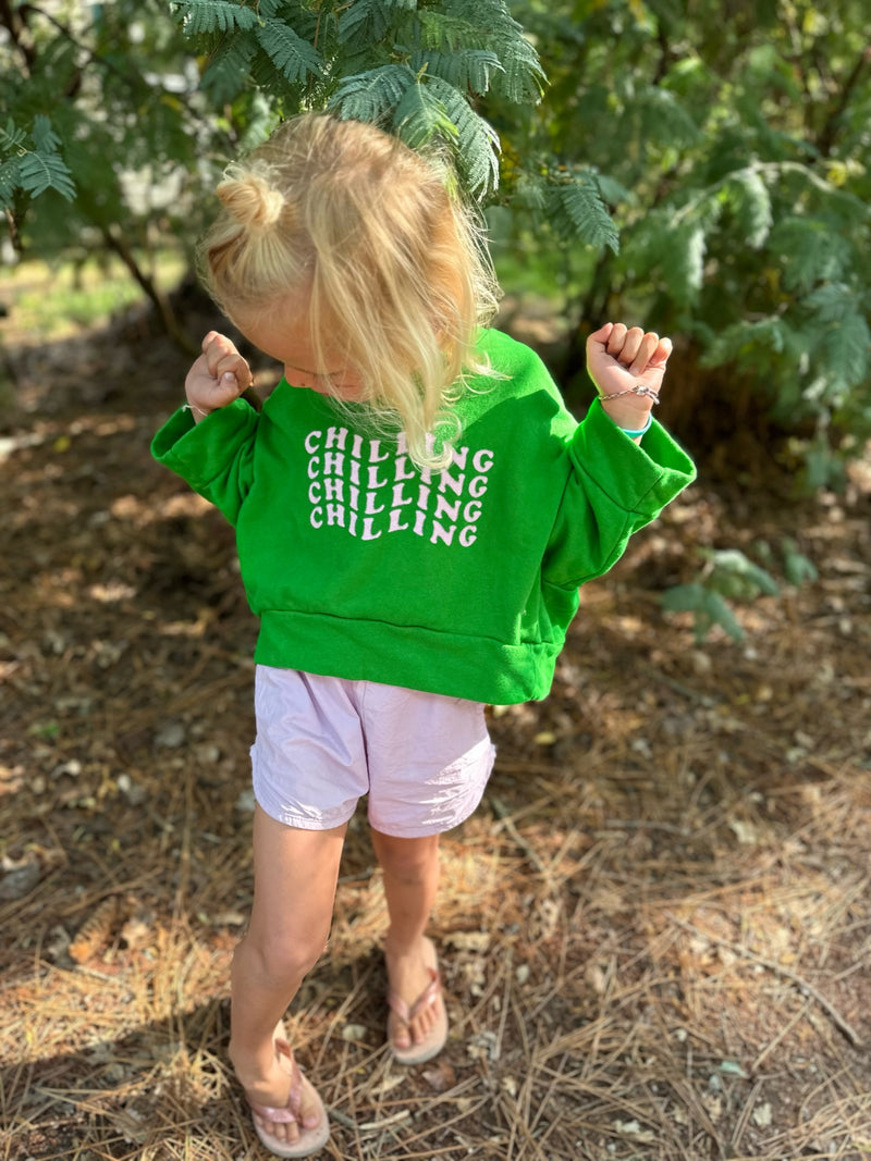 Chilling crop sweatshirt - Green