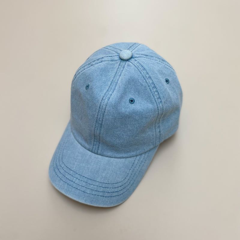 Denim cap - Washed light blue