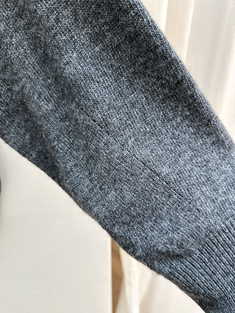 Doris oversized cashmere wool mix knit - Charcoal