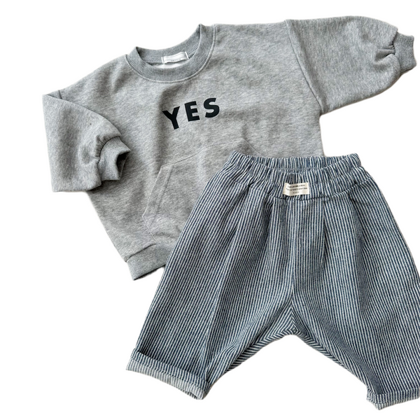 Bebe yes sweater - Grey melange