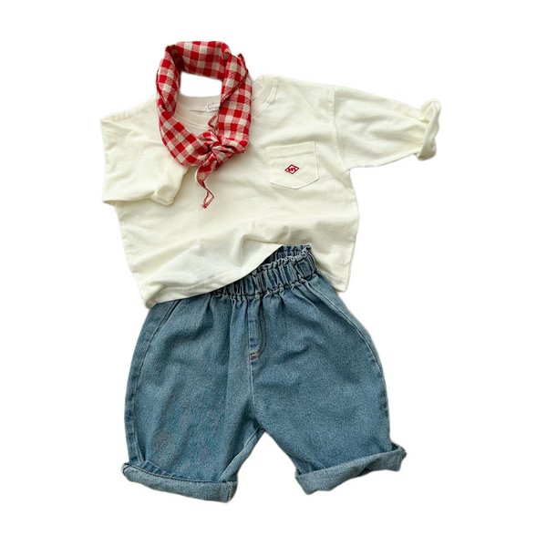 Bebe est pocket tee - Ivory