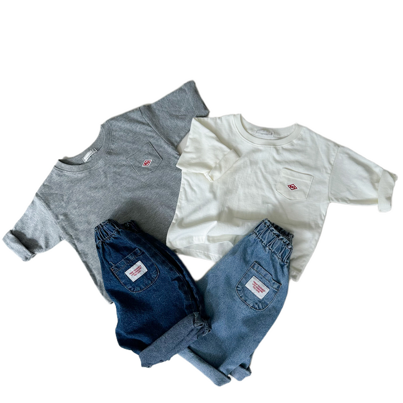Bebe est pocket tee - Ivory