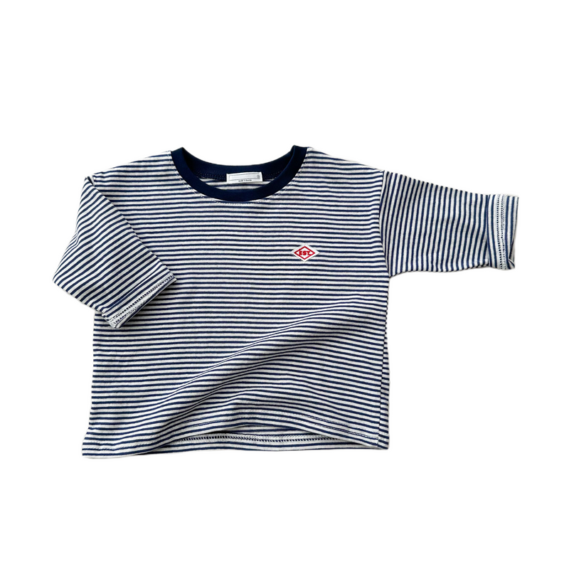 Bebe est pocket striped tee - Blue