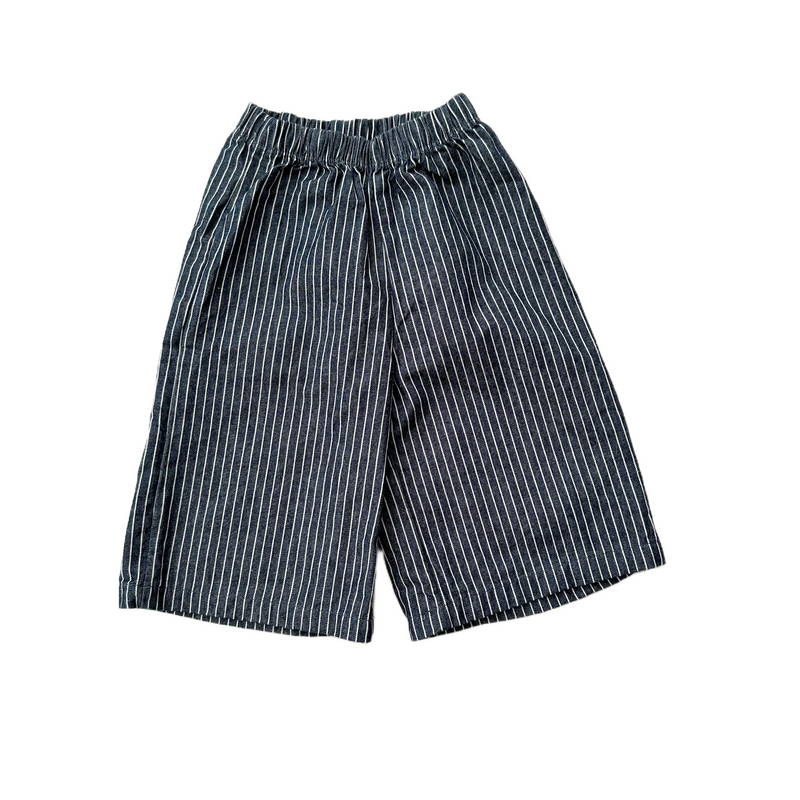 Mel striped wide leg pants - Navy