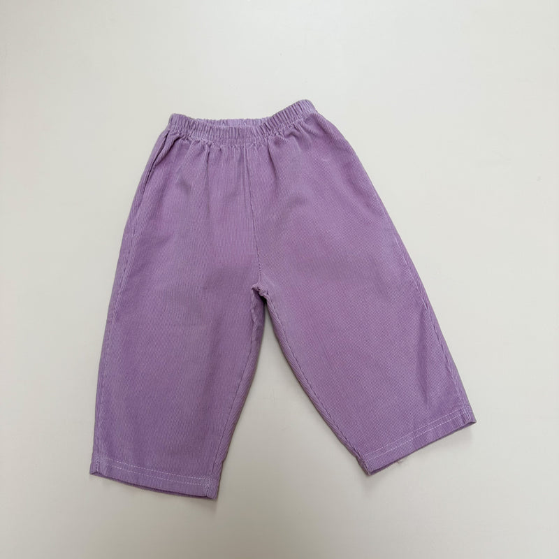 Baggy corduroy pants - Purple