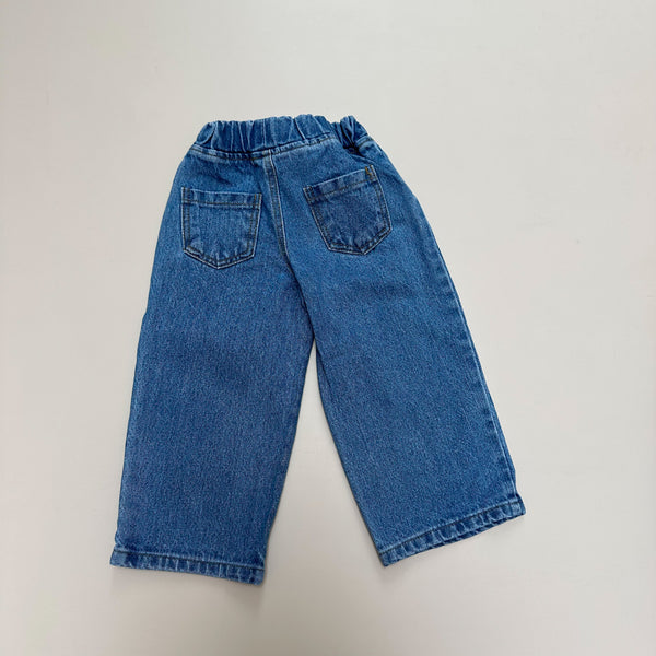 Wide leg pocket jeans - Blue