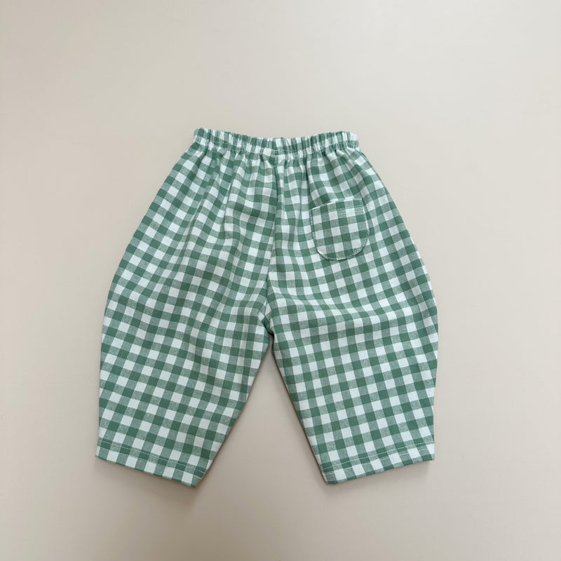 Check pants - Mint
