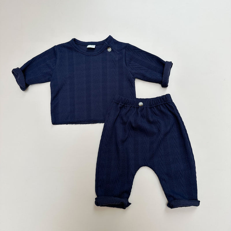 Bebe twill knit tee - Navy